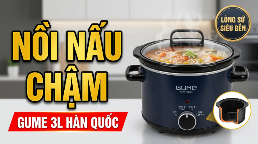 Nồi náu chậm Gume Hàn Quốc 3L