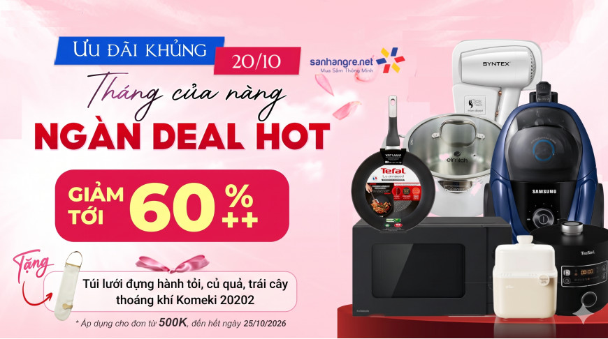 Tặng Túi lưới đựng hành tỏi Komeki cho đơn từ 500k