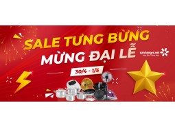 Sale Từng bừng KỶ NIỆM 50 NĂM THỐNG NHẤT ĐẤT NƯỚC - RỘN RÀNG MỪNG ĐẠI LỄ 30/4 & 1/5