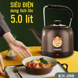 Ấm điện siêu tốc Koreno Thái Lan KN-299 dung tích 5L công suất 1500W