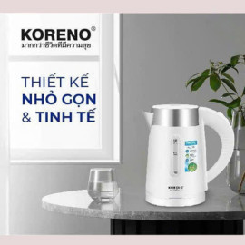 Ấm siêu tốc mini Inox 304 Koreno Thái Lan KN-208 dung tích 0.8L
