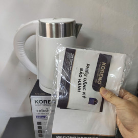 Ấm siêu tốc mini Inox 304 Koreno Thái Lan KN-208 dung tích 0.8L