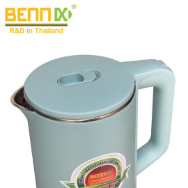 Ấm siêu tốc 2 lớp Bennix Thái Lan BN-118EK ruột Inox dung tích 2 lít bảo hành 12 tháng
