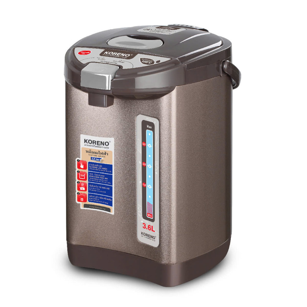 Bình thủy điện Koreno Thái Lan KN-236 dung tích 3.6L, bảo hành 12 tháng Bình thủy điện Koreno Thái Lan KN-236 dung tích 3.6L, bảo hành 12 tháng