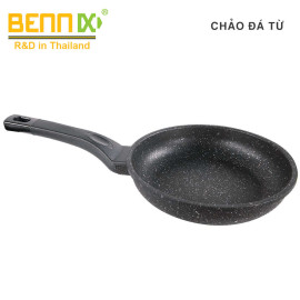 Chảo chống dính vân đá đáy từ Bennix Nano Magic size 26cm - Công nghệ Hàn Quốc