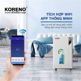 Máy hút ẩm lọc không khí Koreno Thái Lan dung tích 20L/ngày, bảo hành 24 tháng