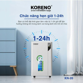 Máy hút ẩm lọc không khí Koreno Thái Lan dung tích 20L/ngày, bảo hành 24 tháng