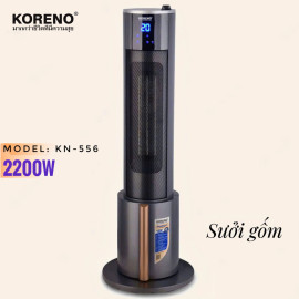 Máy sưởi gốm Ceramic Koreno Thái Lan KN-556 công suất 2200W kèm khiển từ xa