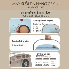 Máy sưởi gốm PTC Orkin Thái Lan OR-3LS công suất 2000W, bảo hành 12 tháng