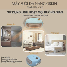 Máy sưởi gốm PTC Orkin Thái Lan OR-3LS công suất 2000W, bảo hành 12 tháng