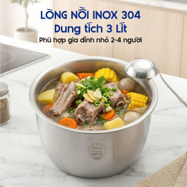 Nồi áp suất điện ruột nồi Inox 304 Koreno KN-9133 dung tích 3L công suất 700W