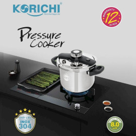 Nồi áp suất Inox 304 Korichi Thái Lan KRC-1980 dung tích 8L