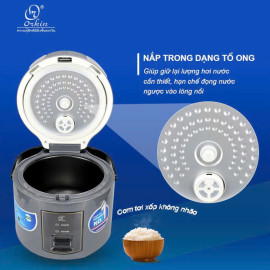 Nồi cơm điện Orkin Thái Lan OR-YD1L dung tích 1L, lòng phủ Ceramic giữ nhiệt tốt