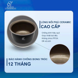 Nồi cơm điện Orkin Thái Lan OR-YD1L dung tích 1L, lòng phủ Ceramic giữ nhiệt tốt
