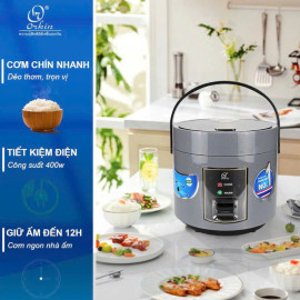 Nồi cơm điện Orkin Thái Lan OR-YD1L dung tích 1L, lòng phủ Ceramic giữ nhiệt tốt