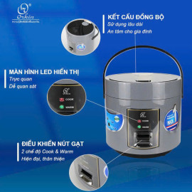 Nồi cơm điện Orkin Thái Lan OR-YD1L dung tích 1L, lòng phủ Ceramic giữ nhiệt tốt