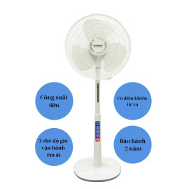 Quạt cây có khiển Koreno Thái Lan KN 118 công suất 60W, 3 cánh 40cm