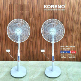 Quạt cây có khiển Koreno Thái Lan KN 118 công suất 60W, 3 cánh 40cm