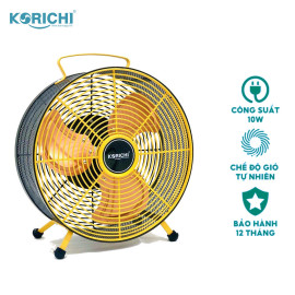 Quạt tích điện Korichi Thái Lan KRC-6210 cánh 10 inch, pin Lithium-ion 7500mAh