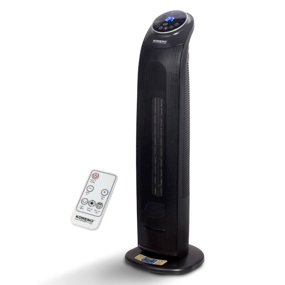 Quạt sưởi gốm Ceramic Koreno KN-555 công suất 2200W kèm khiển từ xa