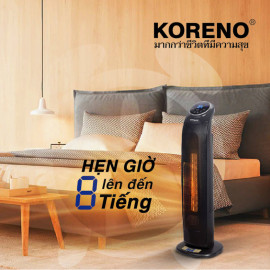 Quạt sưởi gốm Ceramic Koreno KN-555 công suất 2200W kèm khiển từ xa