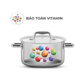 Nồi inox 304 liền khối Elmich Trimax ECO size 18cm, bảo hành 10 năm