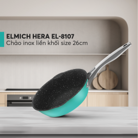Chảo chống dính Inox 304 liền khối Elmich Hera EL-8107 size 26cm