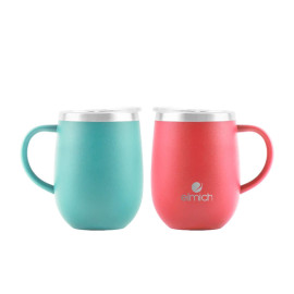 Bộ cốc đôi tình yêu giữ nhiệt Inox 304 Elmich EL8020 dung tích 360ml, bảo hành 6 tháng