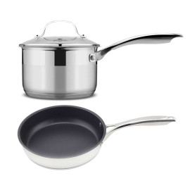 Bộ nồi quánh và chảo chống dính Inox 5 đáy Elmich Baby EL3795 size 16cm