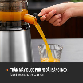 Máy ép chậm nguyên quả Elmich JEE-3898 công suất 200W, bảo hành 24 tháng