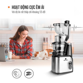 Máy ép chậm nguyên quả Elmich JEE-3898 công suất 200W, bảo hành 24 tháng