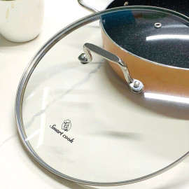 Nồi chống dính vân đá 2 lớp Whitford Smartcook 26cm đáy từ, vung kính