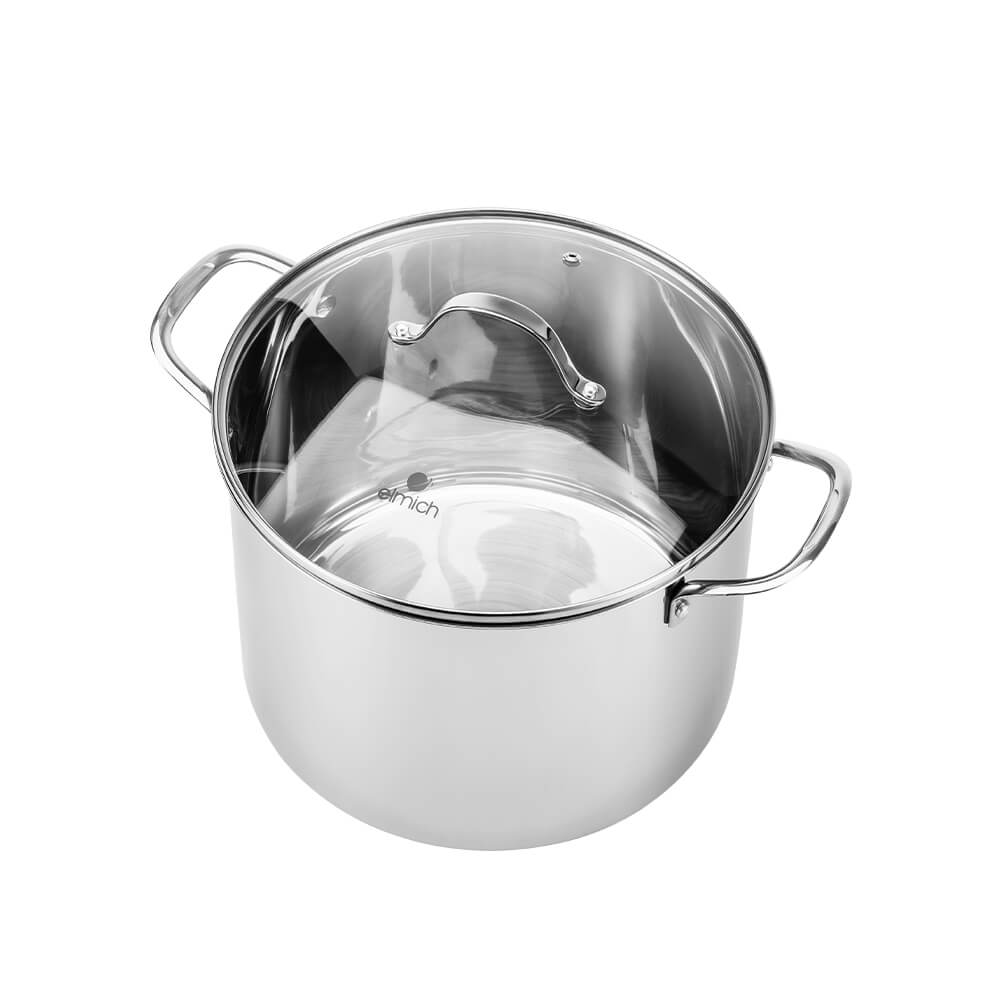 Nồi luộc gà 5 đáy Inox 304 Elmich EL-2525IN30 size 30cm cao 24cm dung tích 16L