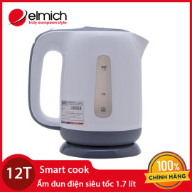 Ấm siêu tốc Elmich Smartcook KES-0695 công suất 1850W dung tích 1.7L hàng chính hãng, bảo hành 12 tháng