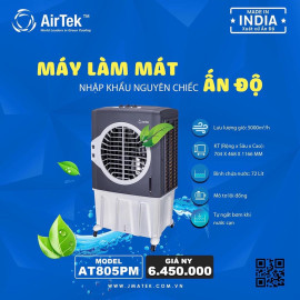 Máy làm mát không khí bằng hơi nước Airtek AT805PM sản xuất tại Ấn Độ - Hàng chính hãng bảo hành 12 tháng