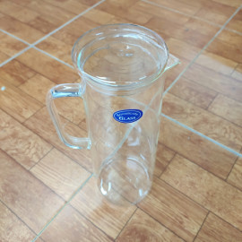 Bình nước thủy tinh chịu nhiệt Borosilicate Metro Glass 1500ml nắp thủy tinh