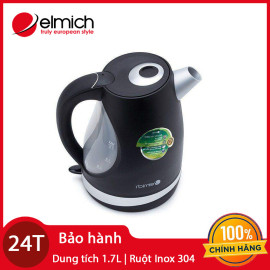 Bình siêu tốc dung tích 1,7 lít Elmich KEE-0698 xuất xứ CH Séc, bảo hành 24 tháng màu trắng