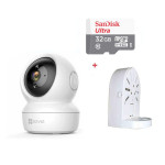 Camera WiFi Ezviz C6N 2M xoay 360 độ, đàm thoại 2 chiều kèm thẻ 32gb + đế L