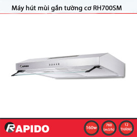 Máy hút mùi Rapido RH700SM điều khiển cơ - Chính hãng, bảo hành 12 tháng