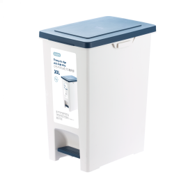 Thùng rác đạp chân chữ nhật Inochi Hiro 30L xuất Nhật - Kháng khuẩn, khử mùi