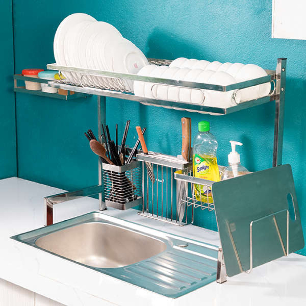 Kệ chén bát Inox 304 trên bồn rửa thông minh size 85cm hàng chuẩn Đức ...