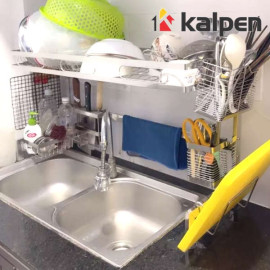 Kệ chén bát Inox 304 trên bồn rửa thông minh Kalpen size 85cm hàng chuẩn Đức