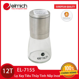 Lọ xay tiêu thủy tinh lưỡi sứ Elmich EL7155 - Hàng chính hãng