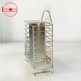 Ống đũa 2 ngăn inox 304 Lyncen siêu chịu lực dính tường - Hàng xuất Nhật