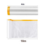 Màng bọc nilon che bụi đa năng 4x10m KM 4795 keo dính 1 đầu hàng Nhật