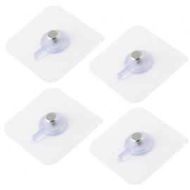 Bộ 4 móc Inox treo khung ảnh, đồng hồ dính tường KM 4864 hàng Nhật