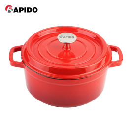 Nồi gang đúc tráng men chống dính Rapido 20cm dùng bếp từ - Bảo hành 12 tháng