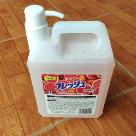 Nước rửa chén WAI Rookie-V 2L Nhật Bản có vòi nhấn - Hương bưởi