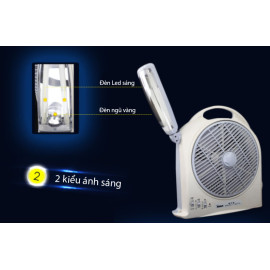 Quạt tích điện đa năng Sunca SF-299AL model 2020 dùng tới 8h liên tục bảo hành 6 tháng