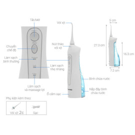 Tăm nước cầm tay Rapido RWF150 hàng chính hãng - Bảo hành 12 tháng